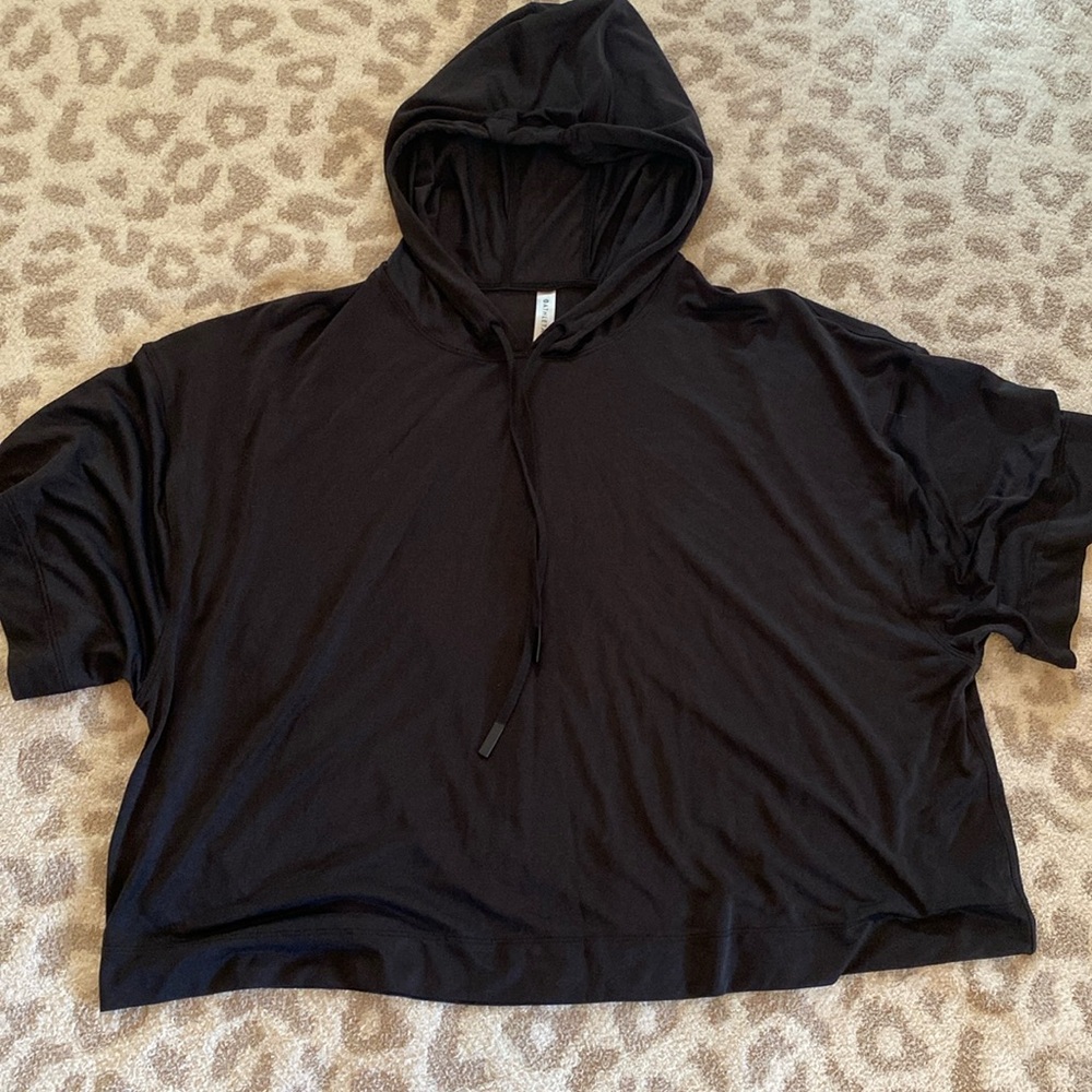 Athleta black hooded top